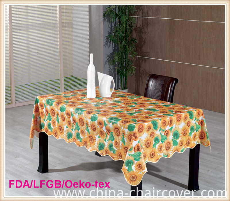 Waterproof Printed PVC Fancy Wedding Table Cloths